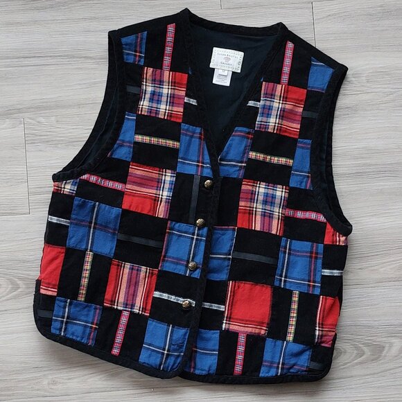Retro Vintage Patchwork Vest - Picture 1 of 1